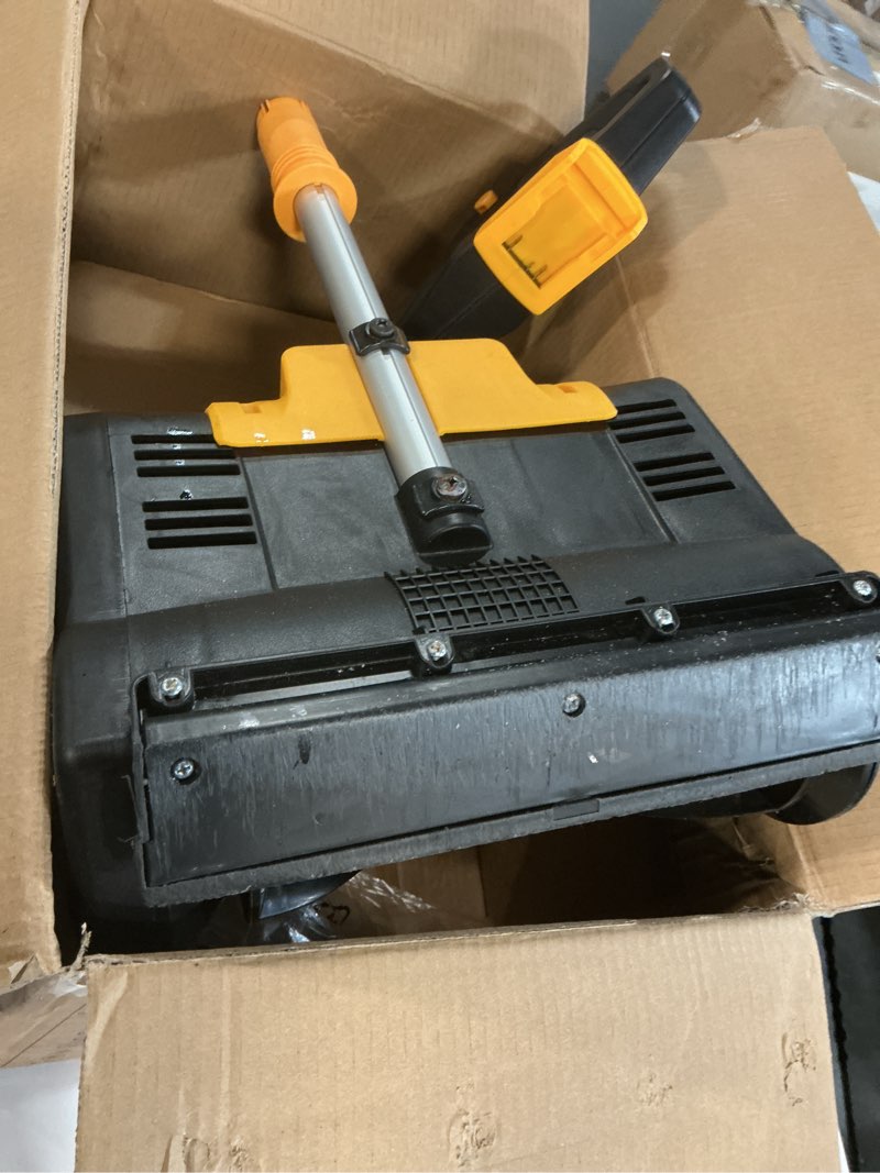 Condition photo showing As Is for Cordless Snow Shovel Compatible with DeWalt 20V MAX Battery (Tool Only), 11" Lightweight Electric Snow Blower with 20FT Max Throw & Adjustable Handle, Snow Thrower for Driveway, Deck, Patio & Steps Black+Yellow