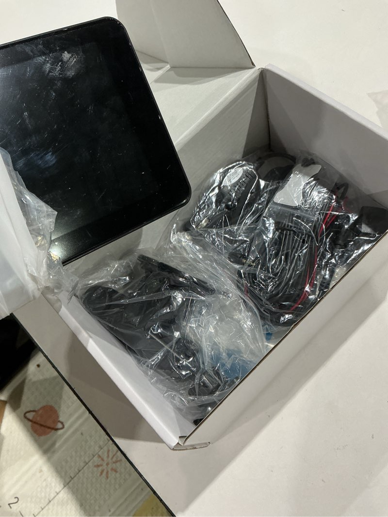 Condition photo showing Good Condition for portable wireless with apple carplay and android auto screen for car, 7" hd touch screen car stereo with mirror link, bluetooth 5.2, backup camera, aux,fm transmitter for all vehicle