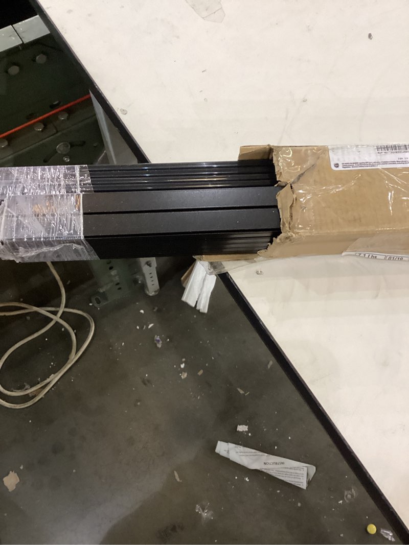 Condition photo showing New/Like New for 20-Pack 6.6ft U-Shape Black Led Strip Light Diffuser, Aluminum Channel with Black Track Cover, Spotless Waterproof, Ceiling Backdrop Baseboard Bathroom Stairs Under-Cabinet Wood-Slat Black Aluminum + Black Cover 3.3FT/20P/#048