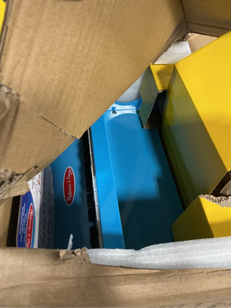 Condition photo showing Good Condition for Melissa & Doug Learn-to-Play Piano with 25 Keys and Color-Coded Songbook - Blue