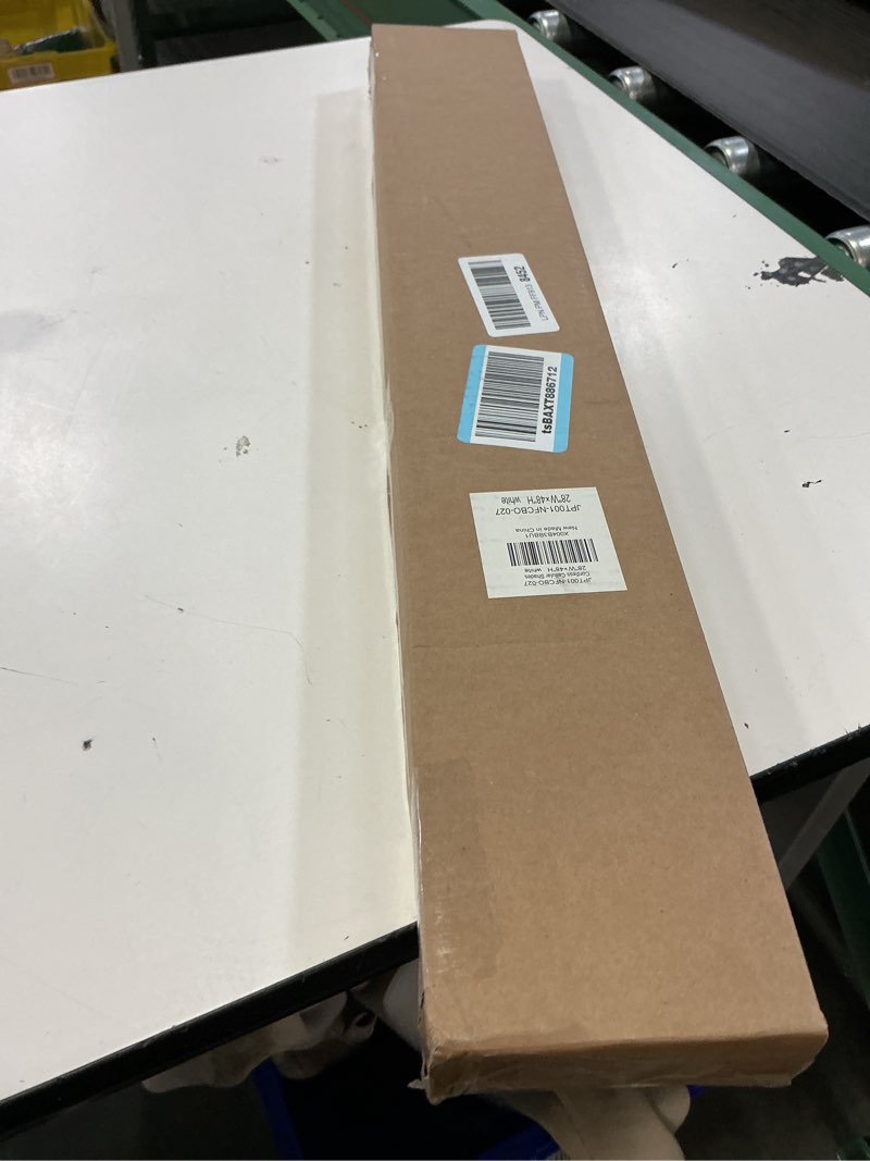 Condition photo showing New/Like New for lazblinds no tools no drill cordless cellular shades, blackout light blocking honeycomb shades for home, thermal insulation blinds for windows, 28" w x 48" h, white blackout-white 28" w x 48" h