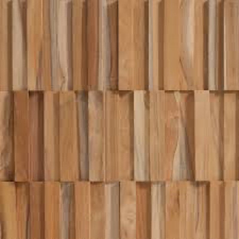 Wall!Supply 3D Wall Panels – Reclaimed Modern Asian Teak Wood – Home Decor Wallpaper Alternative for