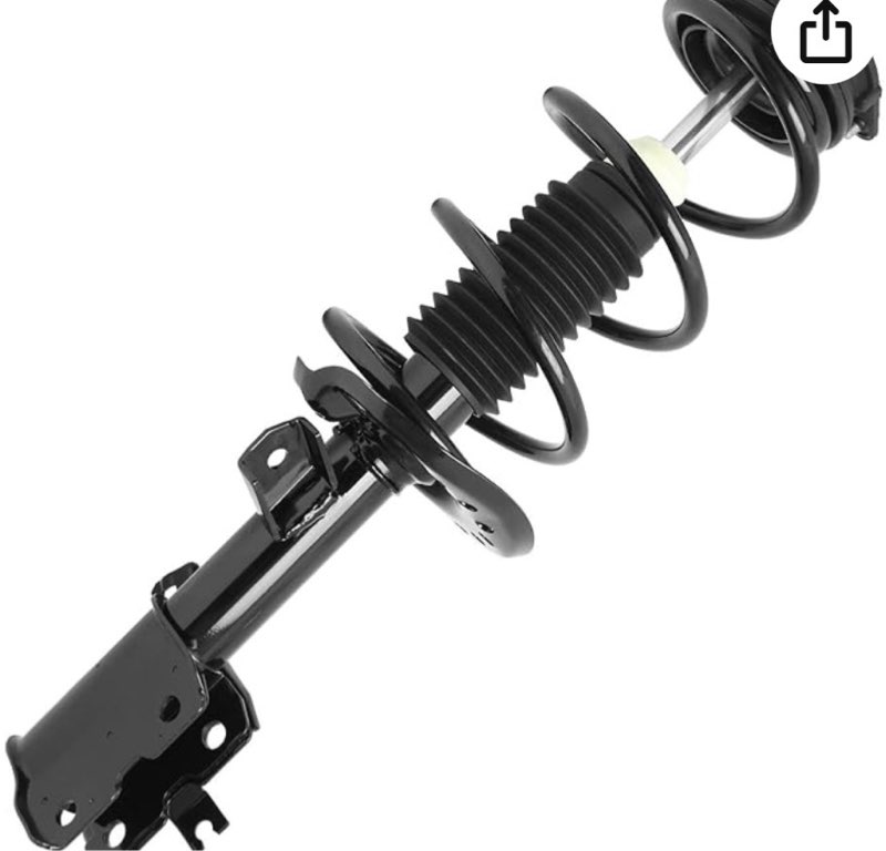 unity automotive 11738 front right complete strut assembly 2012-2013 nissan rogue awd