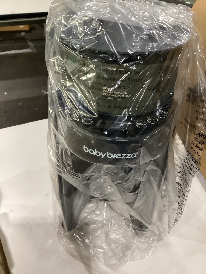 Condition photo showing New/Like New for Baby Brezza New and Improved Formula Pro Advanced Formula Dispenser Machine - Automatically Mix a Warm Formula Bottle Instantly - Easily Make Bottle with Automatic Powder Blending, Charcoal