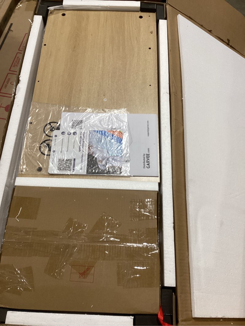 Condition photo showing New/Like New for Garvee 5 Drawers Dresser for Bedroom, 48" Tall Modern Wooden Clothes Dresser with Large Wood Storage, Chest of Drawers for Living Room, Hallway, Natural Natural 15.8"D x 30.9"W x 49"H (5 Drawers)
