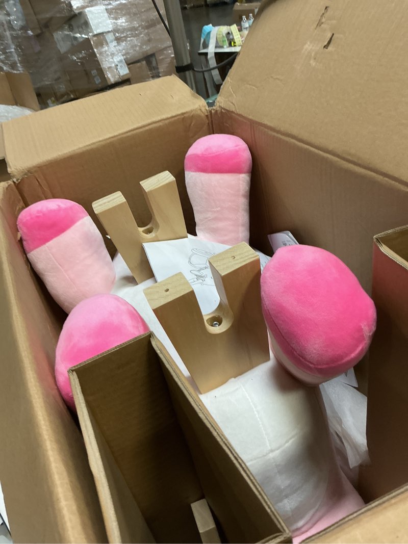 Condition photo showing Good Condition for labebe - Baby Rocking Horse, Ride Unicorn, Kid Ride On Toy for 6 Month-3 Year Old, Infant (Boy Girl) Plush Animal Rocker, Toddler/Child Stuffed Ride Toy (Pink)