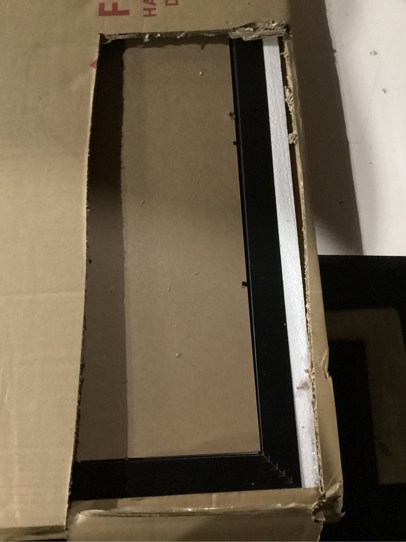 Condition photo showing As Is for LaVie Home 24 x 48 Picture Frame, Large Poster Frame with High Definition Plexiglass, Horizontal or Vertical Wall Gallery Poster Frames Suitable for Photos, Artworks, Posters,Puzzle, Black 1pc 24x48 Black