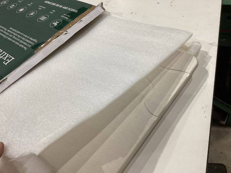 Condition photo showing Good Condition for xmarrat large stone bath mat, super absorbent diatomaceous earth bath mat, quick drying non-slip diatomite stone bath mats for bathroom, easy to clean (light gray, 31.5" x 19.7") light gray 31.5" x 19.7" (rectangular)
