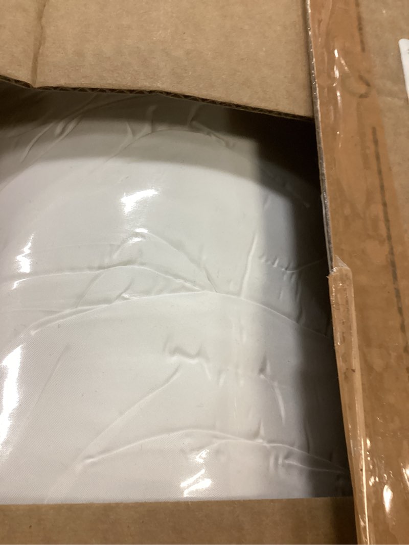 Condition photo showing As Is for Serta Memory Flex Soft King Mattress Topper, 2" Pillow Top Mattress Pad, Cushioning Stain Resistant Mattress Protector with 15" Pocket for Secure Fit, Machine Washable, White White King