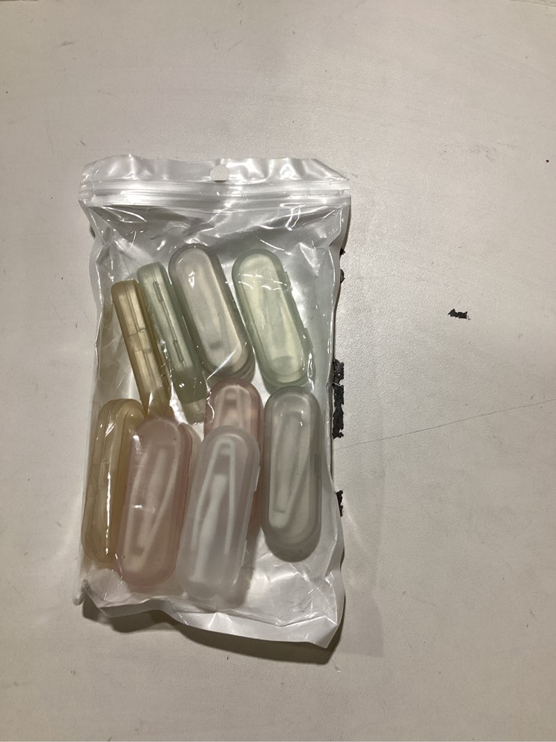 10 Packs Portable Contact Lens Stick Tool Frosted Case Set, Contact Lenses Remover and Insertion Too