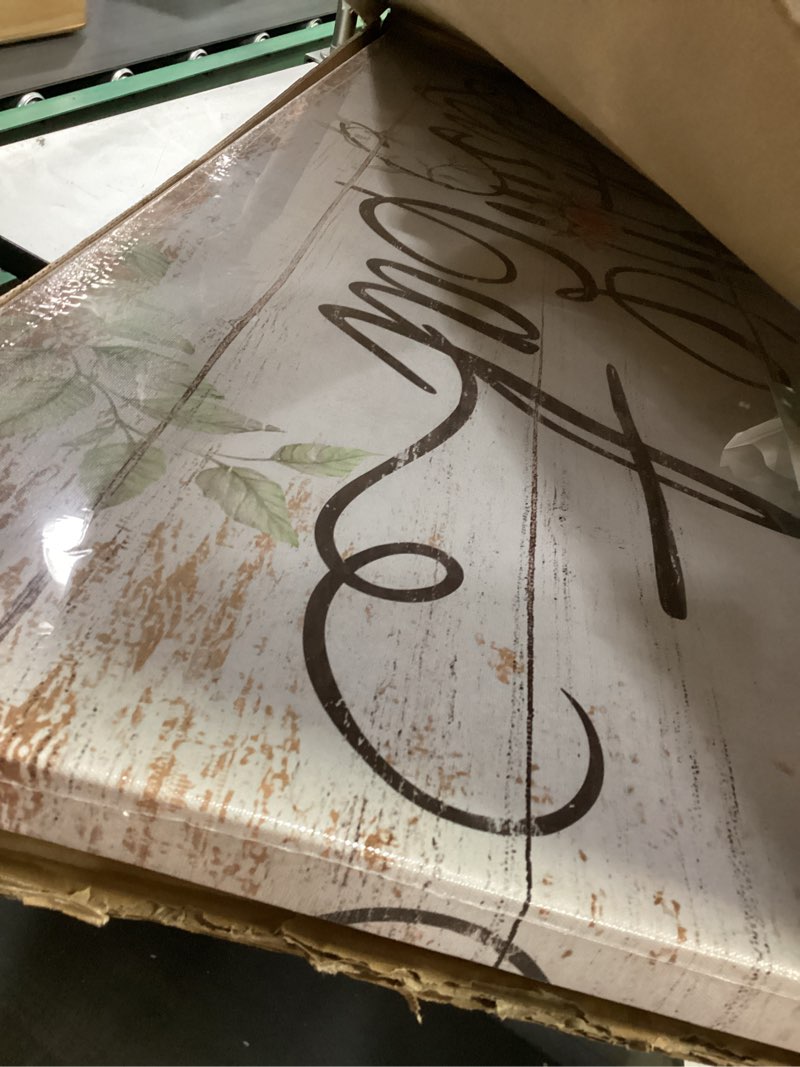 Condition photo showing Good Condition for KREATIVE ARTS Let's Eat Kitchen Canvas Wall Art Print Vintage Inspirational Quotes Painting Picture Giclee Prints for Restaurant Cafe Farmhouse Decor Housewarming Gift 20x55 Inches