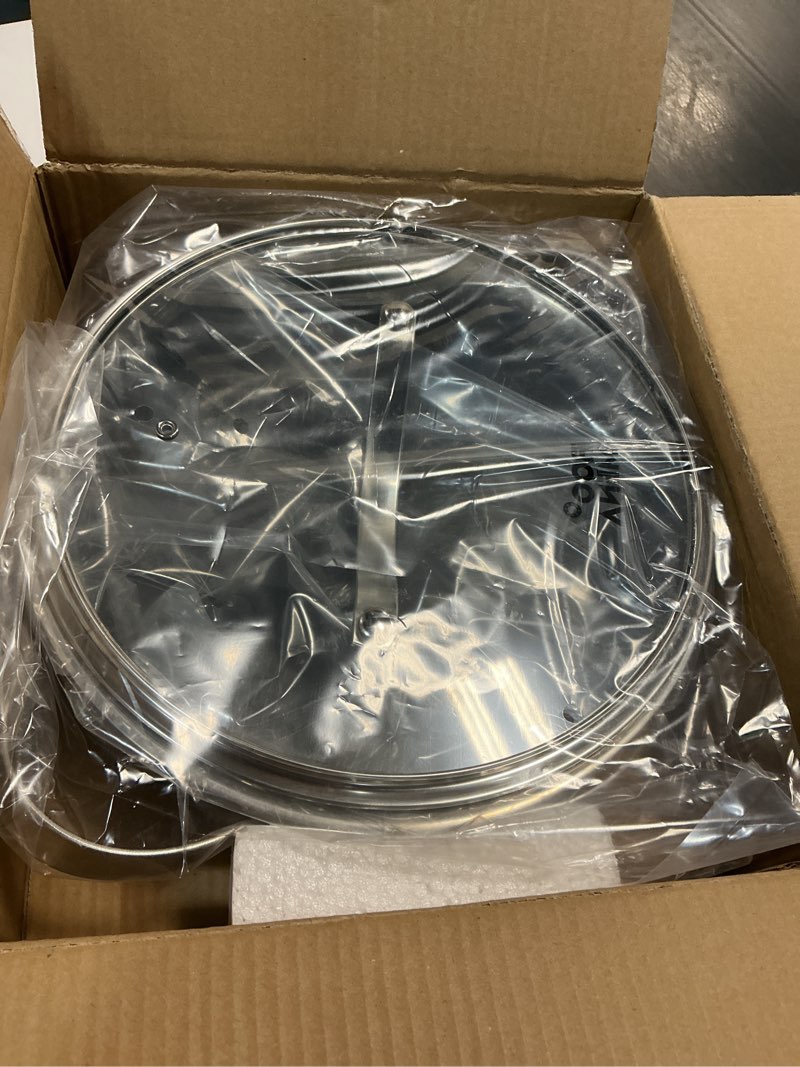 Condition photo showing New/Like New for frying pans nonstick with lid, hybrid ceramic nonstick tri-ply saute pan with lid, pfas/pfoa/ptfe free, metal utensil safe, dishwasher & oven safe, induction compatible 12"(double helper handle)