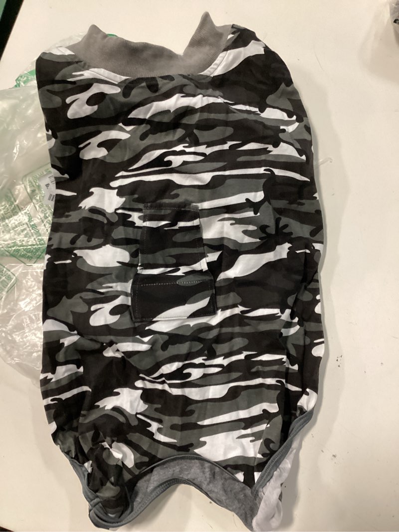 Condition photo showing Good Condition for kuoser recovery suit for dogs cats after surgery, professional pet recovery shirt dog abdominal wounds bandages, substitute e-collar & cone,prevent licking dog onesies pet surgery recovery suit x-large (back:20.1-24.8'', weight:42-75 lb) camouflage