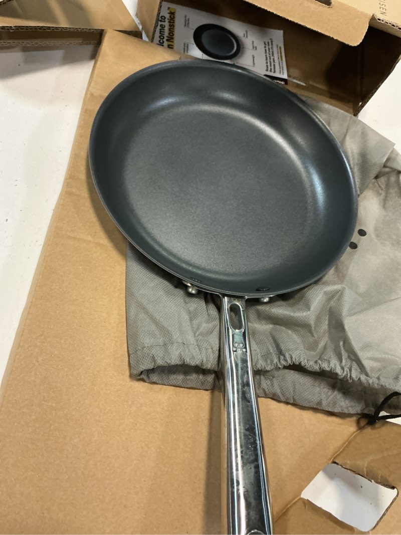 Condition photo showing As Is for Misen Carbon Nonstick™ Frying Pan – Carbon Steel Pan, Naturally Nonstick No-Coating Surface, Ultra-Durable & Oven-Safe, Induction & Gas Compatible - 8 Inch
