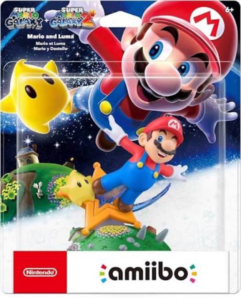 amiibo- mario and luma - super mario galaxy + super mario galaxy2 series