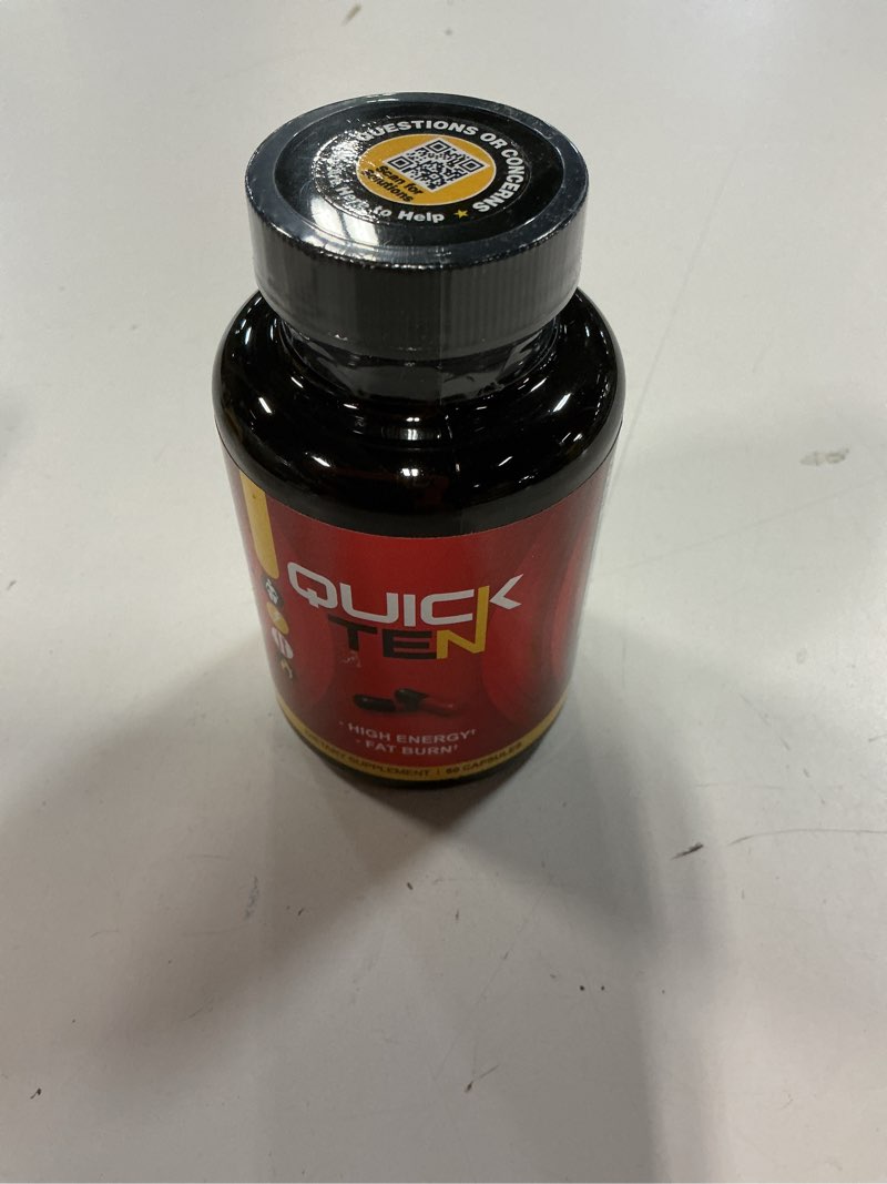 Condition photo showing New/Like New for (( exp :03/2028 )) drop 10 quick – diet pills for women & men – powerful fat burner, appetite suppressant, metabolism booster – rapid weight loss supplement – 60 capsules