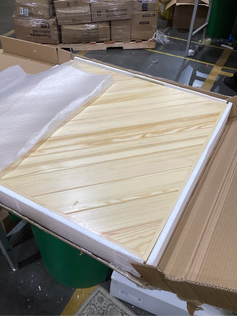 Condition photo showing Good Condition for Folding Picnic Table with Table Runner, Portable Boho Low Picnic Table for Indoor Outdoor, 60" x 30" Wooden Table with Adjustable Heights for Camping, Wedding, Beach, Garden, Party(Large Size for 6)