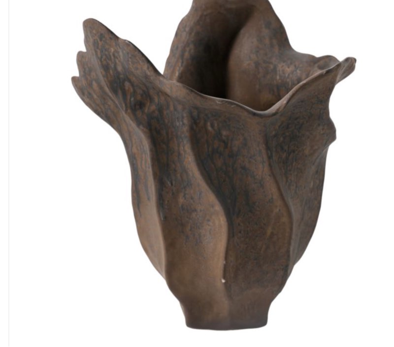 Sagebrook Home 16" Zaldana Large Porcelain Vase, Rust EV21288-02 Sagebrook Home  IN STOCK 