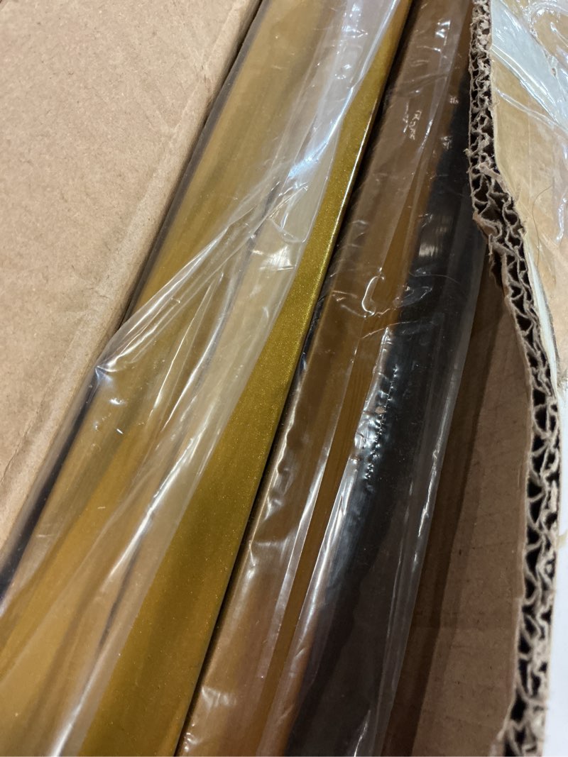 Condition photo showing Good Condition for 10x20ft Backdrop Stand Heavy Duty Pipe and Drape Backdrop Stand for Parties, Adjustable Pipe Kit Curtain Frame Stand for Photography Background Support,Wedding Arch Metal Frame (Gold)