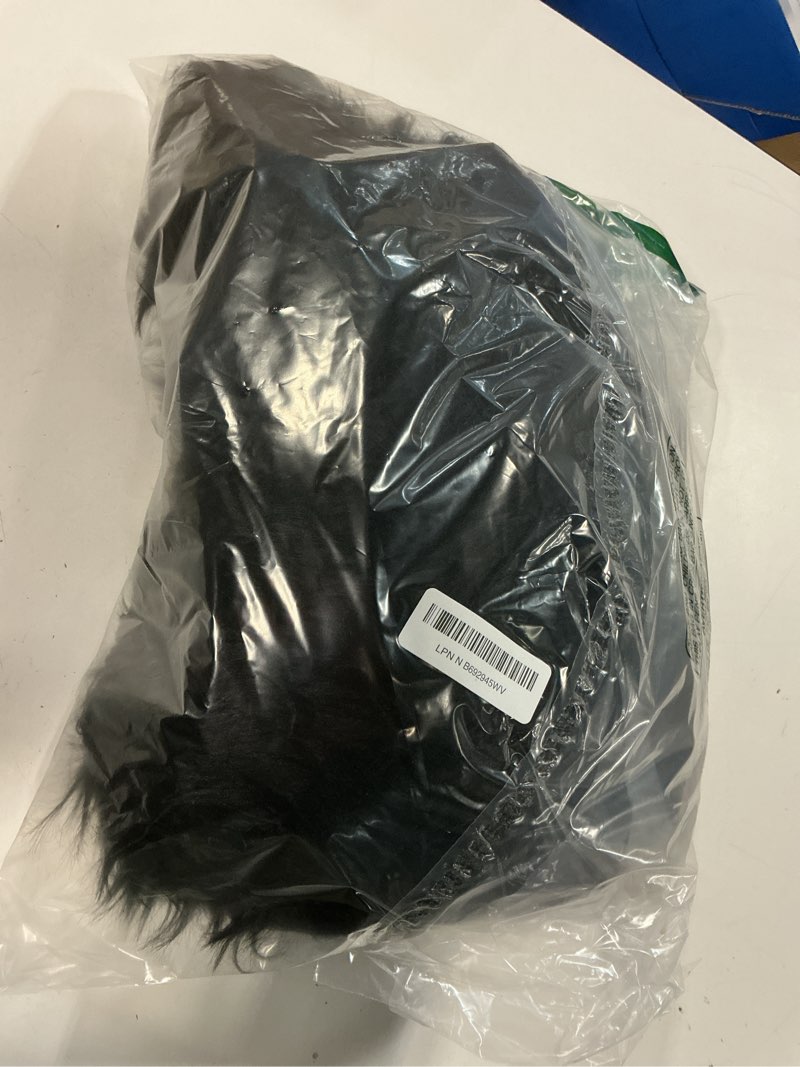 Condition photo showing Good Condition for easyjoy ultra soft fluffy shaggy area rug faux fur rug chair cover seat pad fuzzy area rug for bedroom floor sofa living room (2 x 6 ft sheepskin, black) black 2' x 6' (sheepskin)