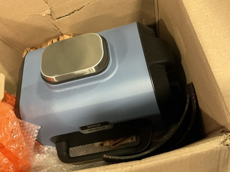 Condition photo showing As Is for Ninja Woodfire Outdoor Grill & Smoker, 6-in-1 Functionality, Grill, Smoke, Bake, Roast, Air Fry, Broil, Authentic Woodfire Flavors, Electric Heat, OG321