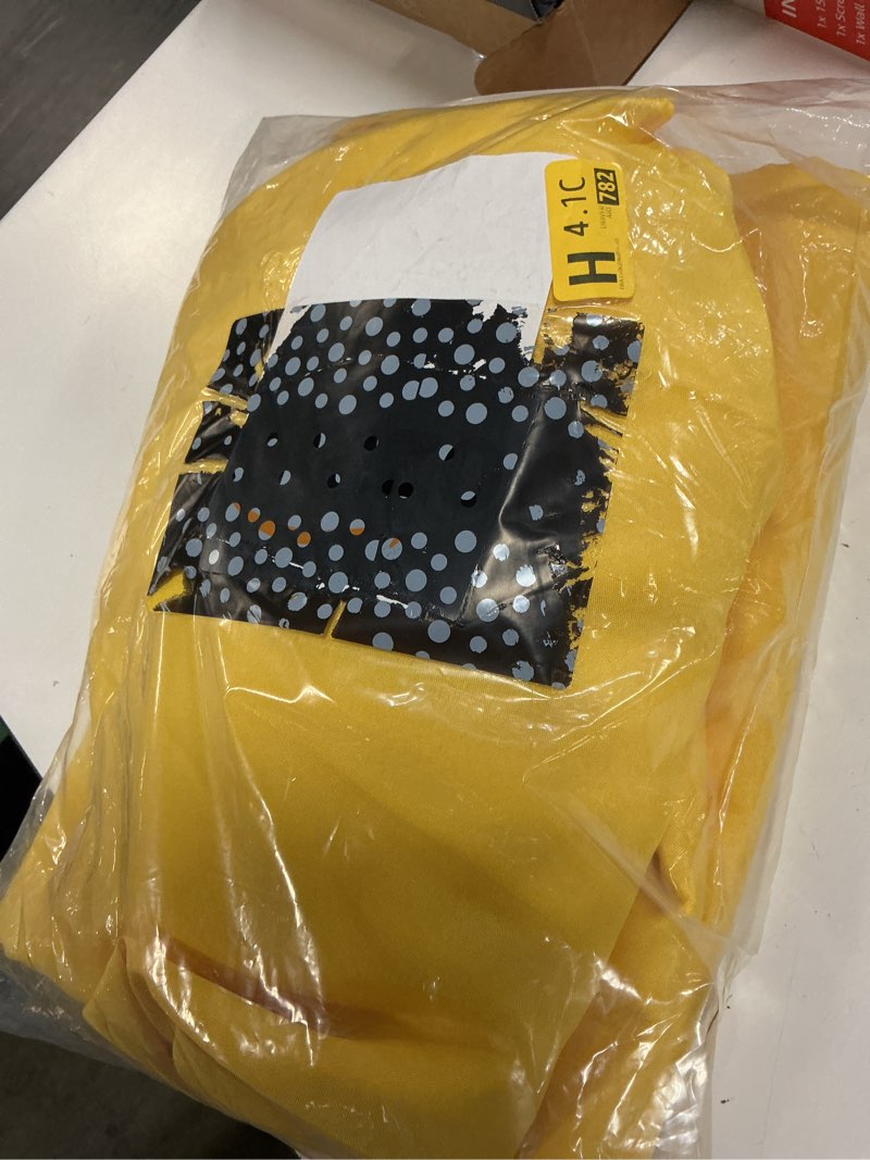 Condition photo showing New/Like New for fokitut 2 pack waterproof round tablecloth, 108 inch, stain resistant and wrinkle polyester table cloth, fabric table cover for kitchen dining, wedding, party, holiday dinner-yellow yellow round-108''-2pack