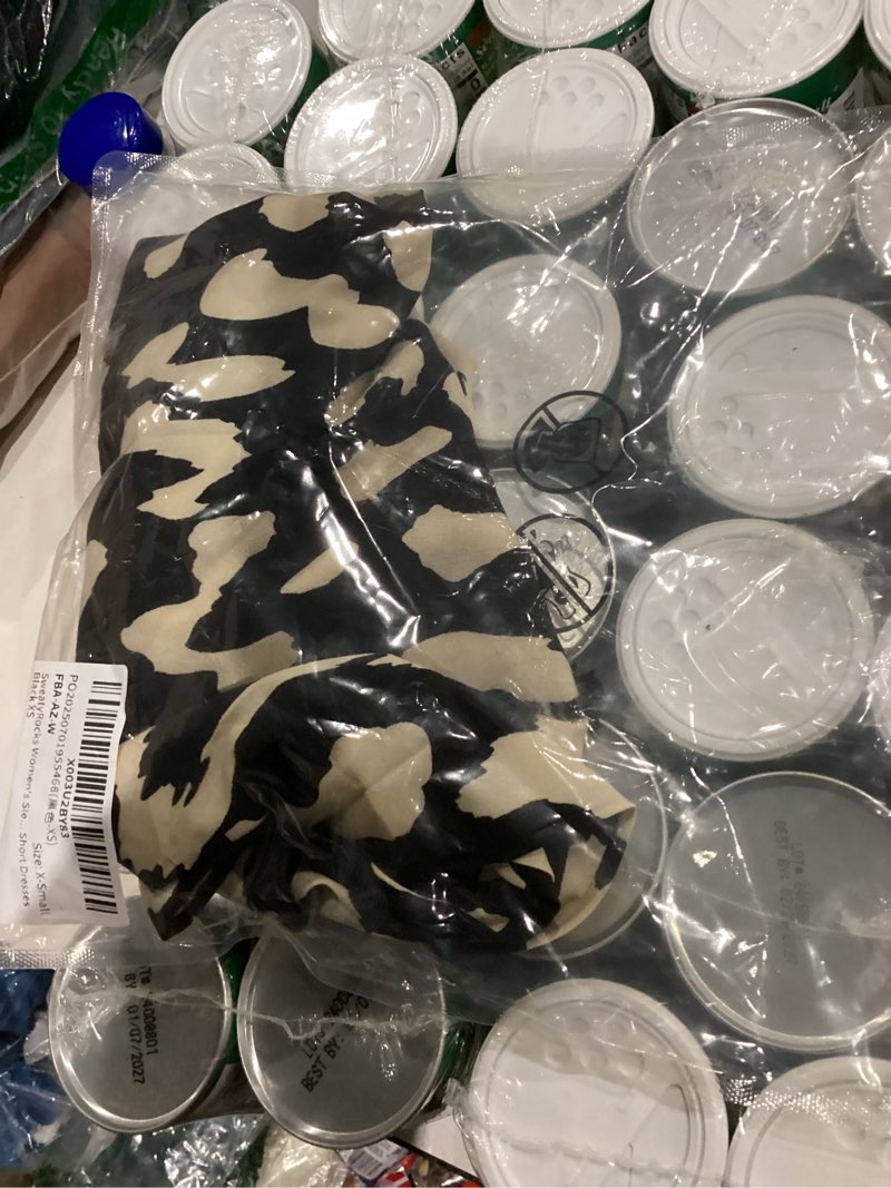 SweatyRocks Women's Sleeveless Twist Front Halter Dress Summer Graphic Print A Line Short Dresses Bl