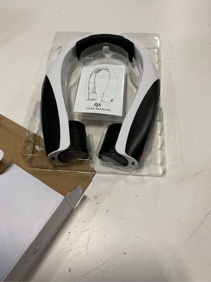 Condition photo showing Good Condition for kesguar portable neck fan, 20h runtime cooling fan, 6 speeds 360° airflow personal fan, rechargeable hands free with 6000mah battery wearable fan gifts for women men outdoor travel camping white black
