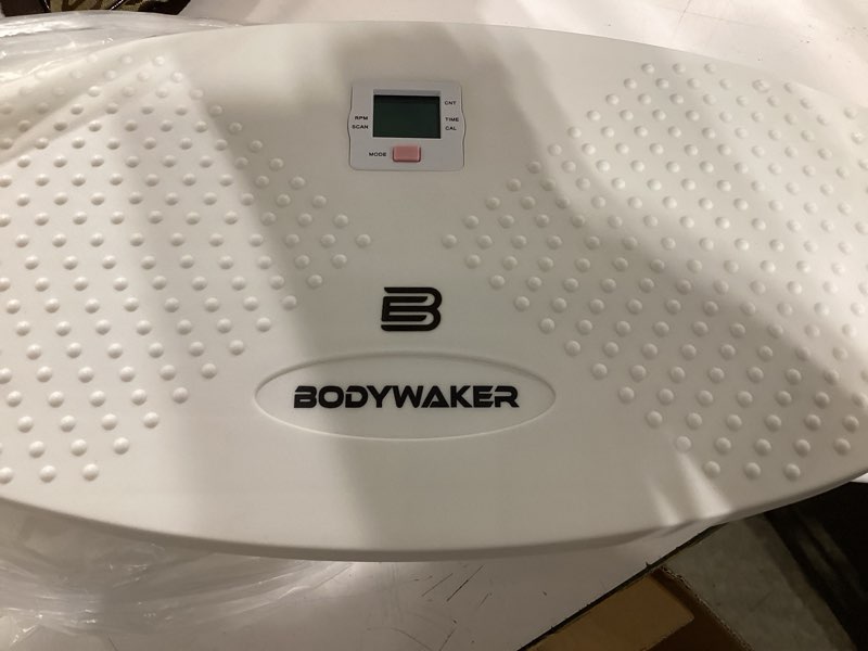 Condition photo showing Good Condition for balance board for full body workout, wobble board with lcd monitor & resistance bands, 300 lbs capacity portable rocker board for home gym, cardio, core & leg training white