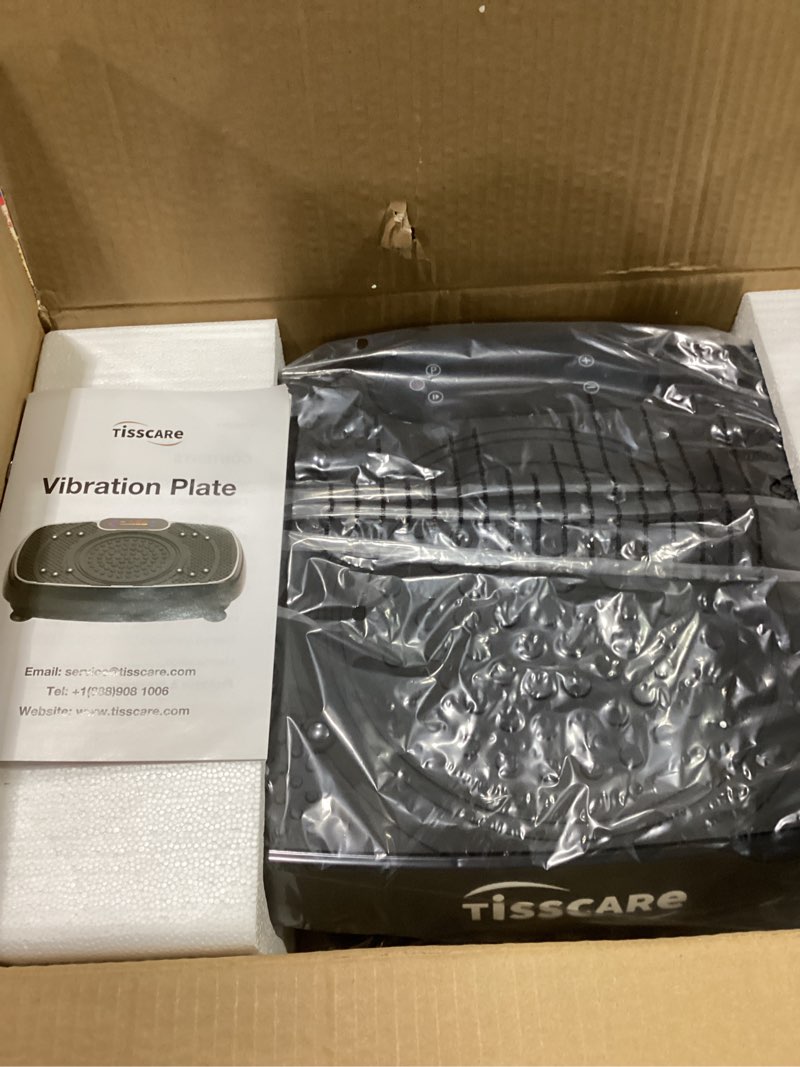 Condition photo showing New/Like New for Vibration Plate Exercise Machine: TISSCARE Vibrating Plates for Weight Loss and Lymphatic Drainage, 400lbs Shake Plate Whole Body Workout Platform for Home Fitness Fat Burner Gifts for Women Men Black