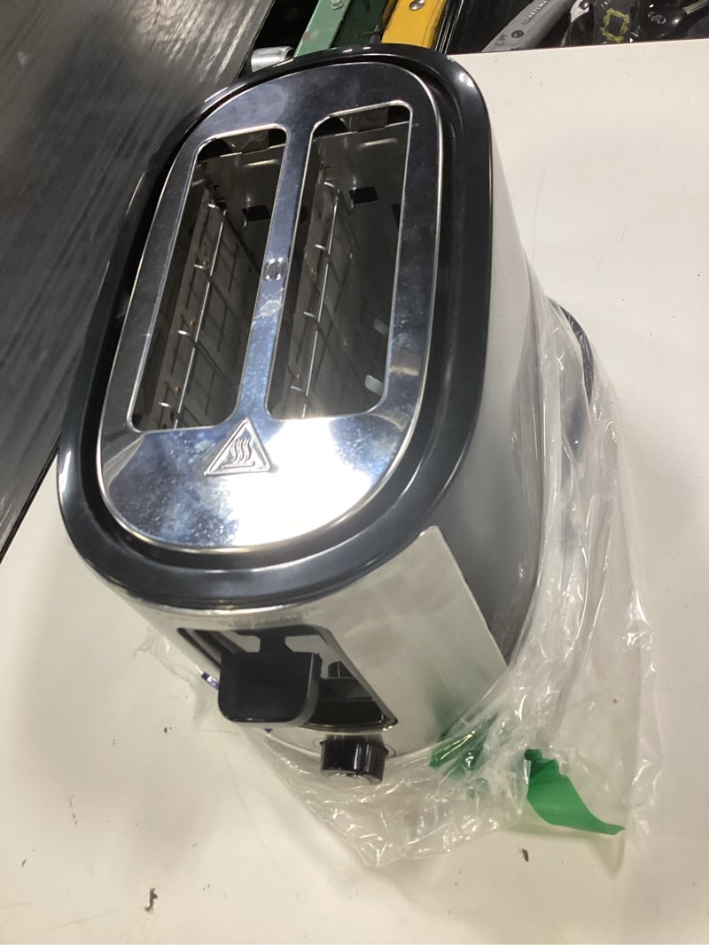Condition photo showing Good Condition for hamilton beach 2 slice extra wide slot toaster with bagel & defrost settings, shade selector with 7 browning levels, toast boost, auto shutoff, black & stainless steel (22633)
