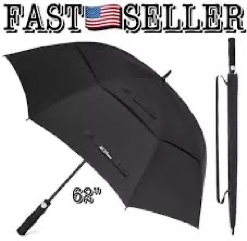 ACEIken Golf Umbrella Large 68 Inch Automatic Open Golf Umbrella Extra Large Oversize Double Canopy 