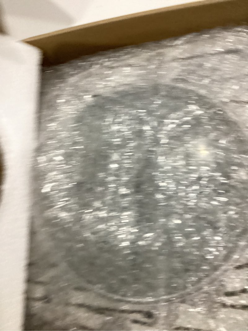 Condition photo showing Good Condition for OCEST Vintage Square 9 Inch Quartz Wall Clock - Rustic Gray Decorative Design with Clear Numbers - Battery Operated Clock for Living Room, Kitchen, Bedroom??, Office