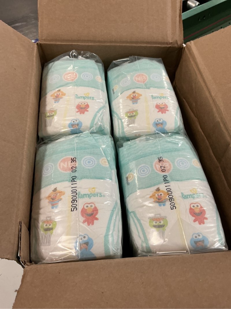 Condition photo showing Good Condition for Pampers Diapers - Baby Dry - Size 0, 104 Count, Absorbent Disposable Newbort Diaper (Packaging May Vary) Newborn 104