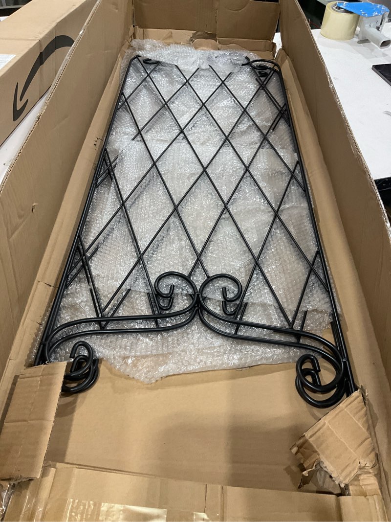 Condition photo showing New/Like New for amagabeli garden & home 4 pack 47” x 16” garden trellis for climbing plants outdoor metal garden fencing decorative plant trellis vegetables and rose trellis for ivy cucumbers black 47"x16" black-4pack