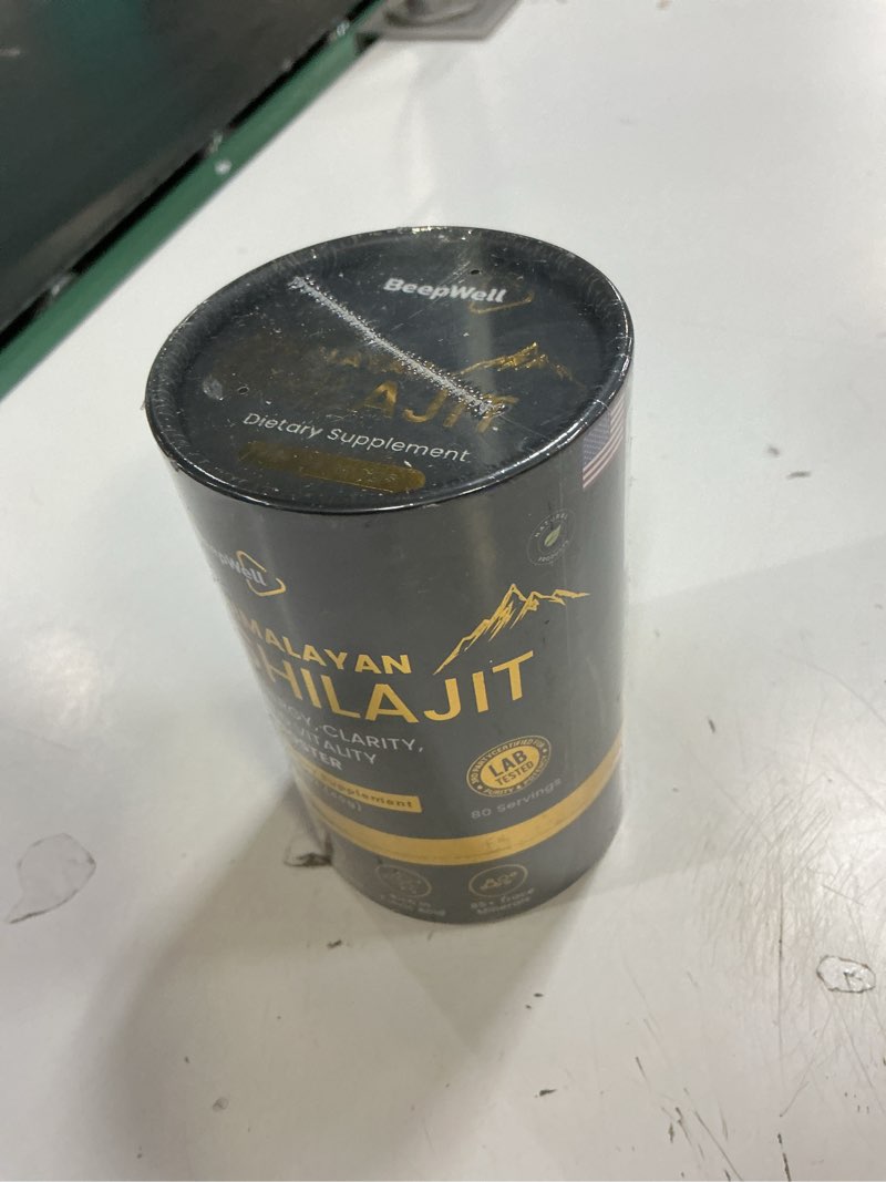 Condition photo showing New/Like New for (exp: 10/2026) shilajit resin – pure organic himalayan shilajit natural resin men women chilajil fulvic acid 85+ trace minerals 80 servings 1.40 oz shilajit pure