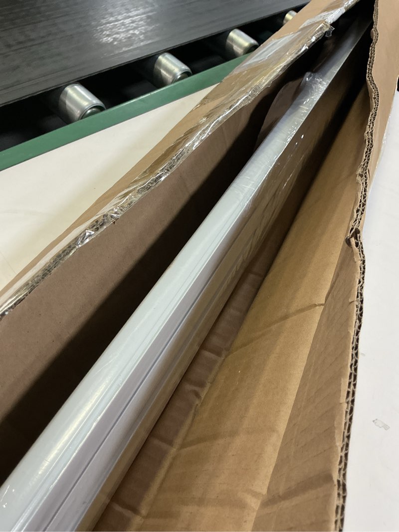 Condition photo showing New/Like New for Juexica 3ft-16.4ft / 5 Meter Curtain Track Set with 90 Degree Corner Bends, Ceiling or Wall Mount, Aluminum Heavy Duty Ceiling Mount Adjustable Length Curtain Rails with Rods Clips Hooks (White) White 3ft - 16.4ft