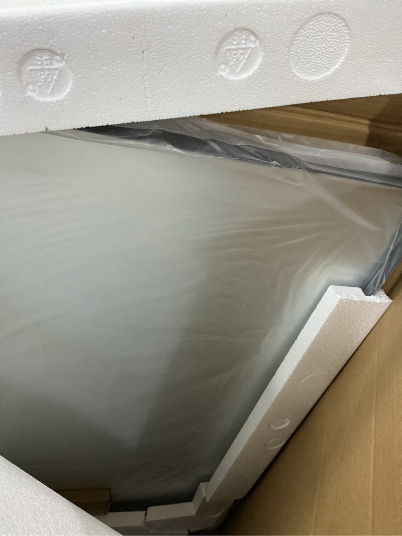 Condition photo showing Good Condition for LOAAO Black Metal Framed Bathroom Mirror for Wall, 22X30 Inch Rounded Rectangle Mirror, Matte Black 