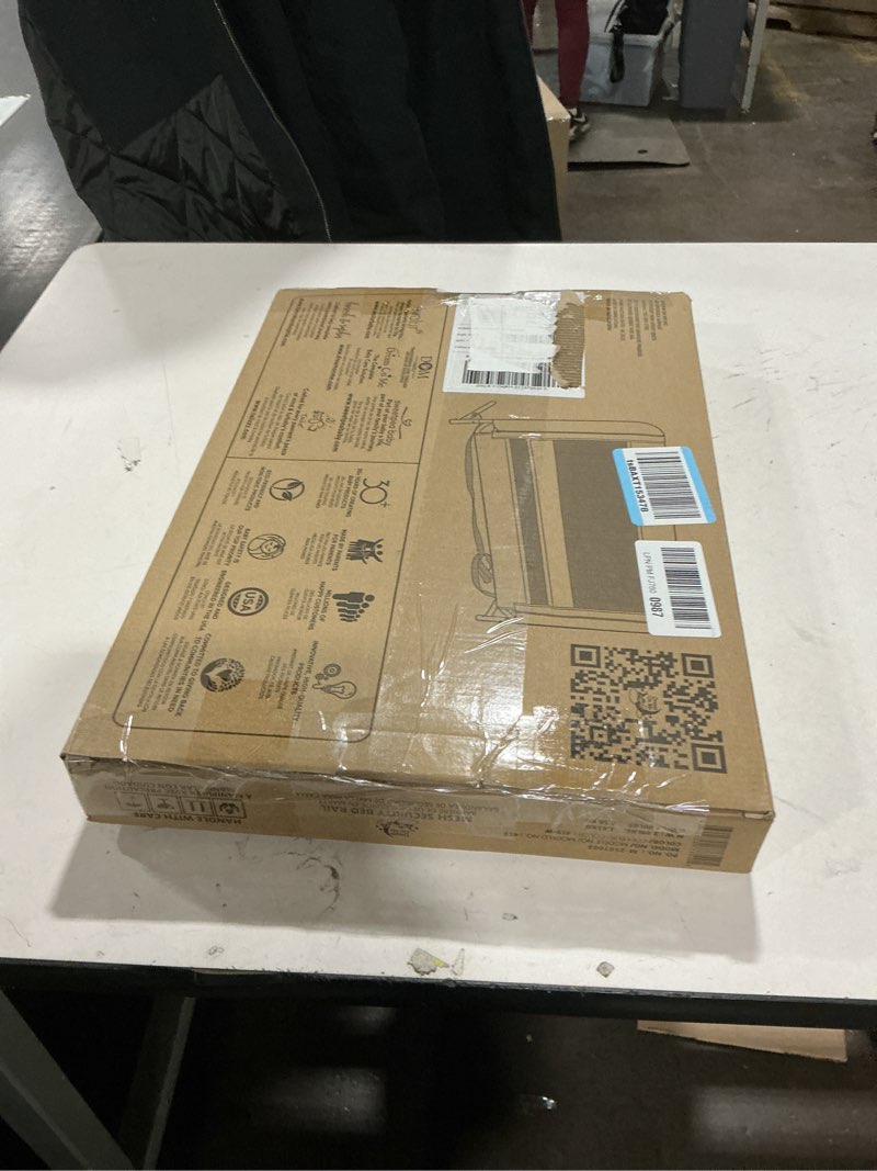 Condition photo showing As Is for Dream On Me Lightweight Mesh Security Adjustable Bed Rail for Toddler, Breathable Mesh Fabric, Suitable for All Types Of Beds, Reinforced Anchor System Bed Guard Rail, White