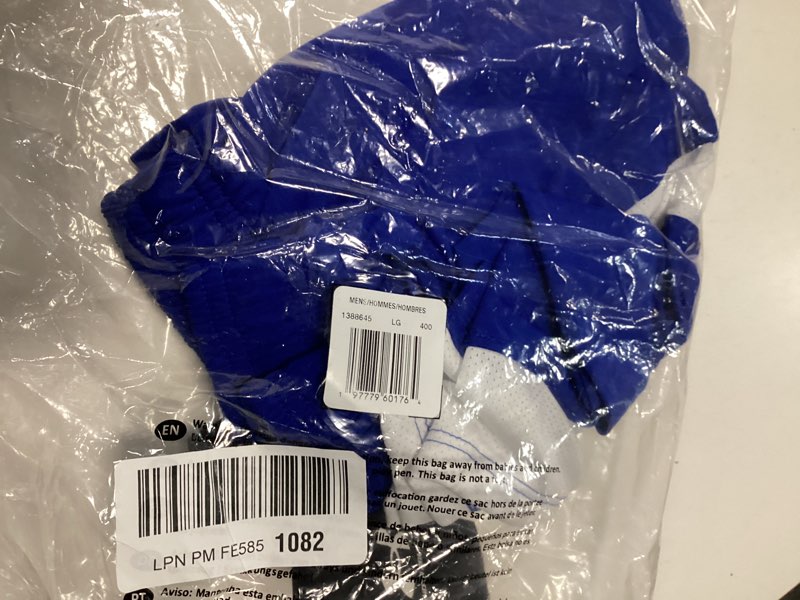 Condition photo showing Good Condition for under armour mens 7" tech shorts large royal/white/white