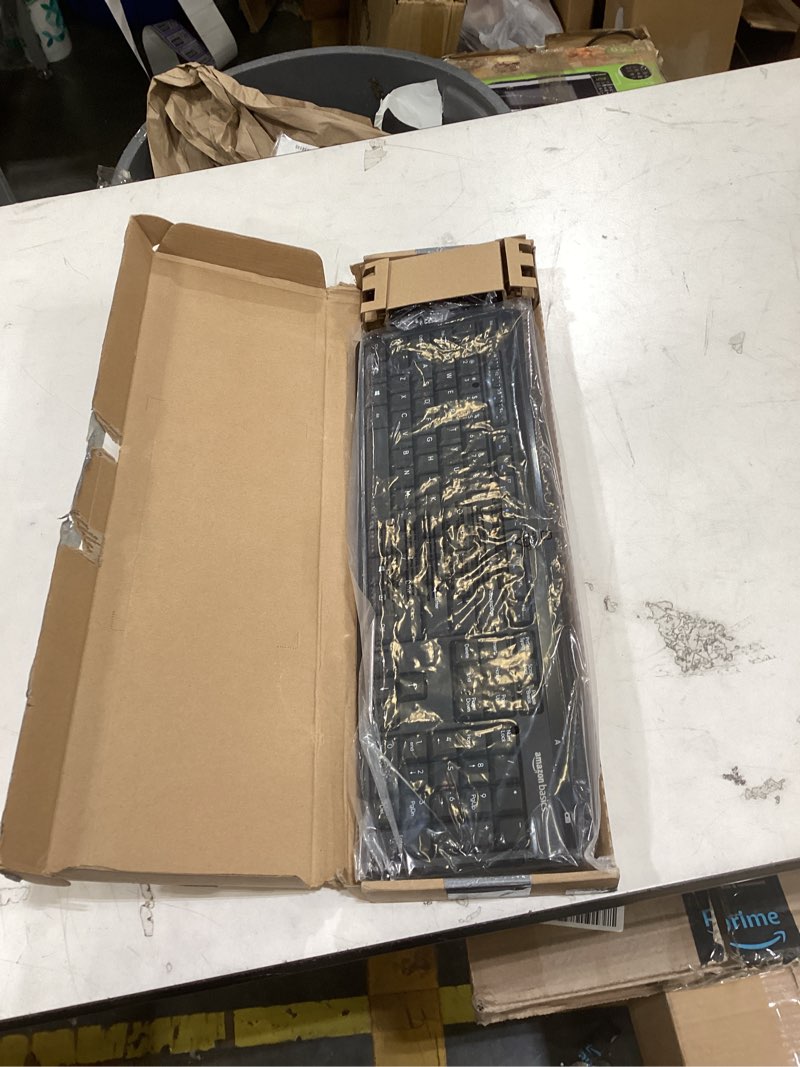 Condition photo showing Good Condition for amazon basics 2.4ghz wireless keyboard and mouse combo, quiet and compact us layout, unifying usb receiver, black