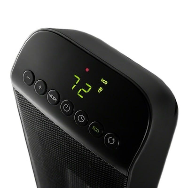 DeLonghi 1500 -Watt Ceramic Tower Indoor Electric Space Heater with Thermostat with