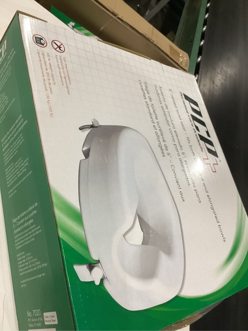 Condition photo showing Good Condition for locking raised toilet seat with lower profile