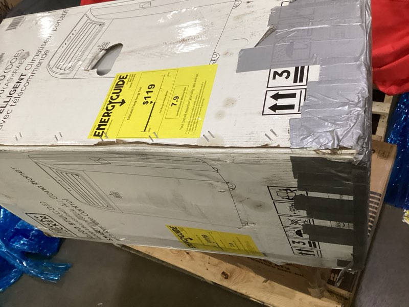 Condition photo showing As Is for Incomplete * missing parts *BLACK+DECKER Smart Portable Air Conditioner, 14,000 BTU (10,200 BTU SACC) for Rooms up to 700 Sq. Ft., Smart Portable AC with Follow Me Remote and Window Kit, BPACT14WT, White 1 Count (Pack of 1)