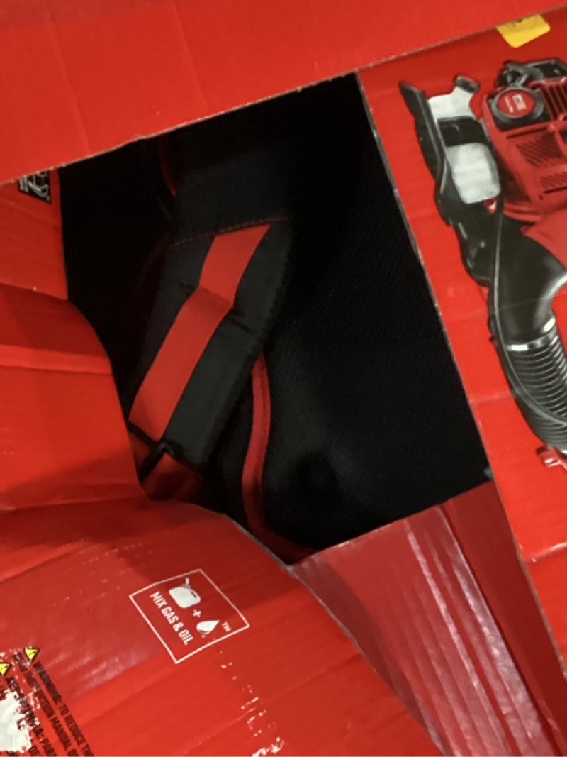 Condition photo showing As Is for craftsman bp510 51-cc 2-cycle 600-cfm 220-mph gas backpack leaf blower