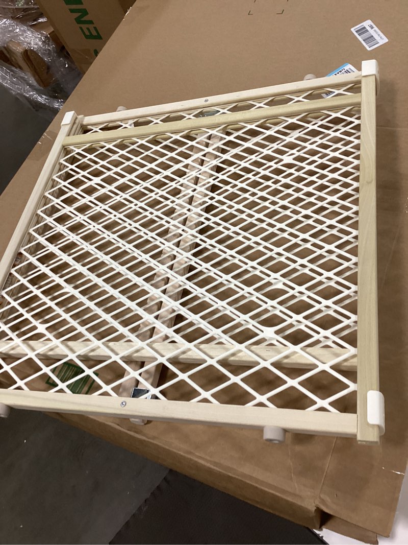 Condition photo showing Good Condition for (Similar)Toddleroo by North States - Diamond Mesh Wooden Baby Gate: Pressure Mounted Baby Gate for Doorways - Adjustable 26.5 to 42 Inches Wide - 23 Inches Tall
