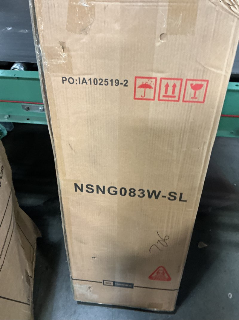 Condition photo showing New/Like New for WEENFON Tall Bathroom Cabinet, Storage Cabinet with 6 Shelves & Drawer, Bathroom Storage Cabinet with Adjustable Shelves, Tall Cabinet for Living Room, Home Office, White