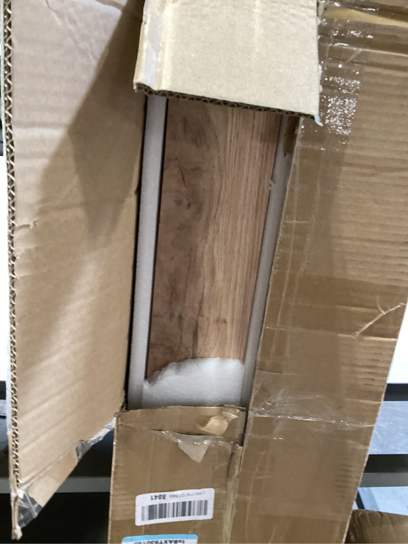 Condition photo showing New/Like New for 3.5" x 47" red oak wood stair newel post with a single groove notched newel wood balusters for staircase interior and outdoor railing newels for stair handrails (2)