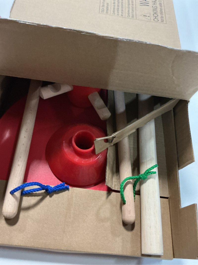 Condition photo showing Good Condition for Melissa & Doug Dust Sweep Mop 6-Piece Pretend Play Set, Toddler Toy Cleaning, Pretend Play Home Cleaning, Kids Broom and Mop Set for Ages 3+ Dust! Sweep! Mop!