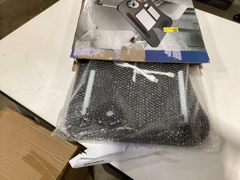 Condition photo showing New/Like New for slendor lap desk with tablet slot, foldable laptop table with storage drawer for bed?portable bed desk for laptop, computer tray with cup holder notebook stand reading holder for couch floor, black